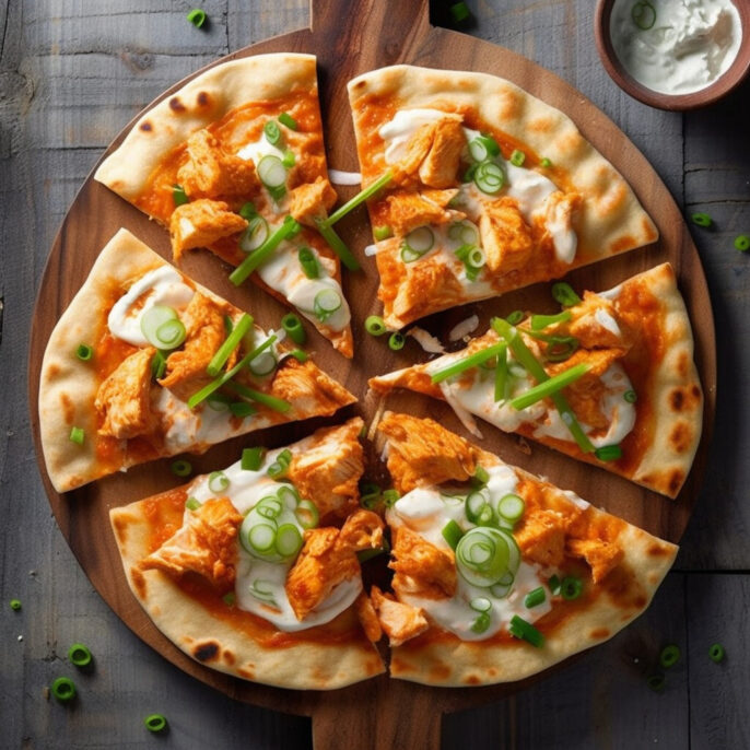 Pizza poulet buffalo