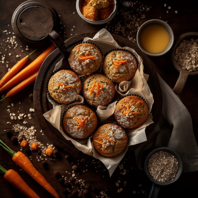 Muffin aux carottes (3 unités)
