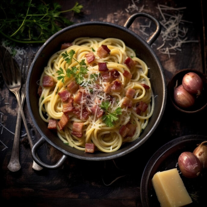 Onctueuse sauce carbonara
