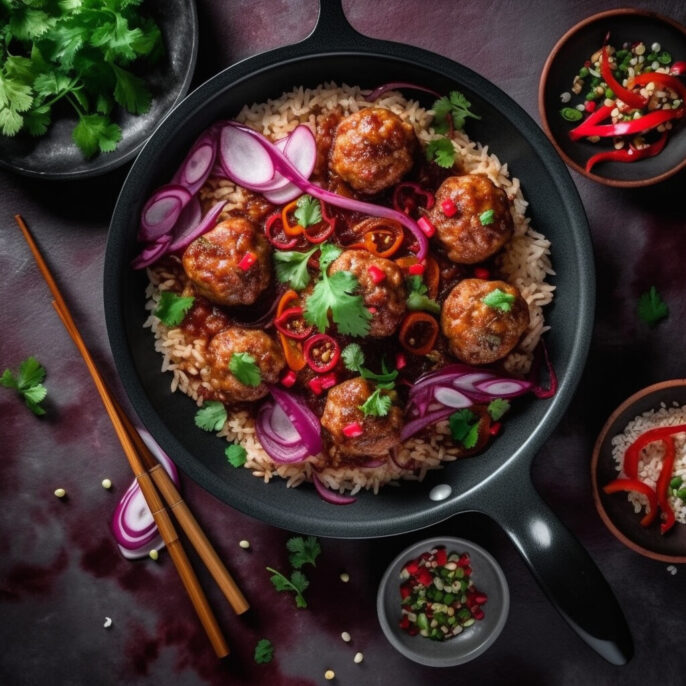 Boulettes de volaille sucrées à la thaï