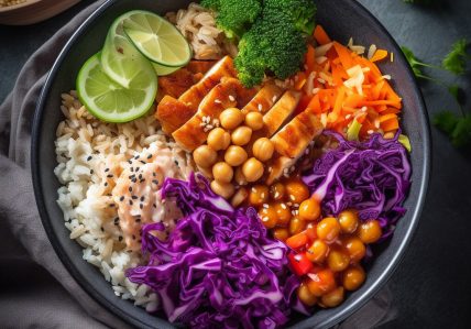 Buddha bowl au poulet BBQ