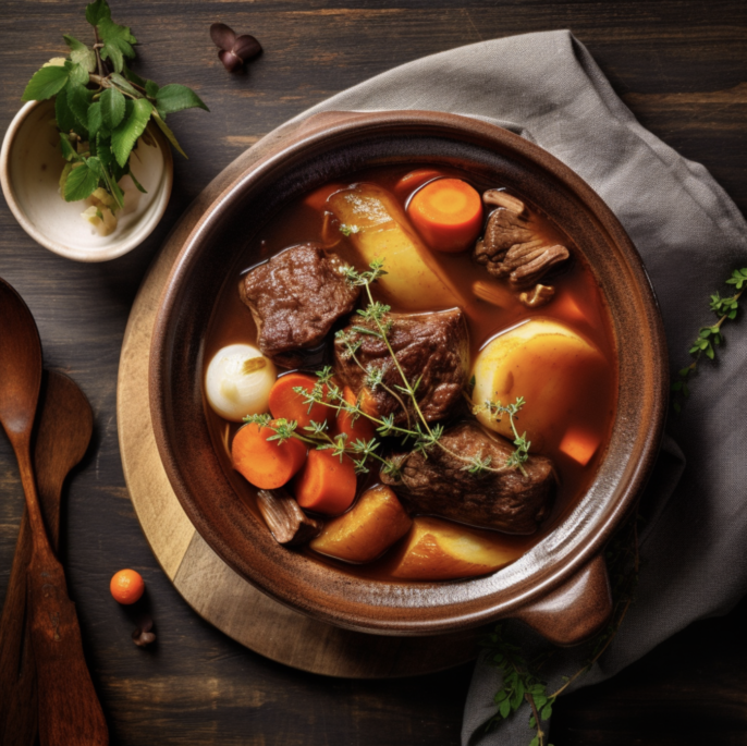 Bouilli de boeuf et légumes à l'ancienne