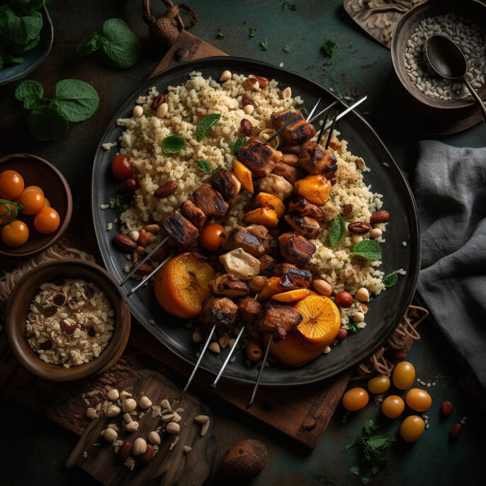 Couscous royal et keftas d'agneau
