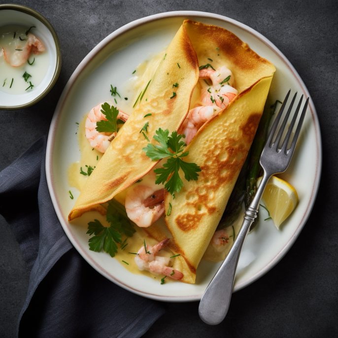 Crêpe aux fruits de mer