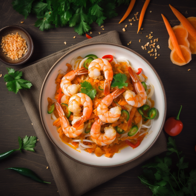 Crevettes sautées à la vietnamienne