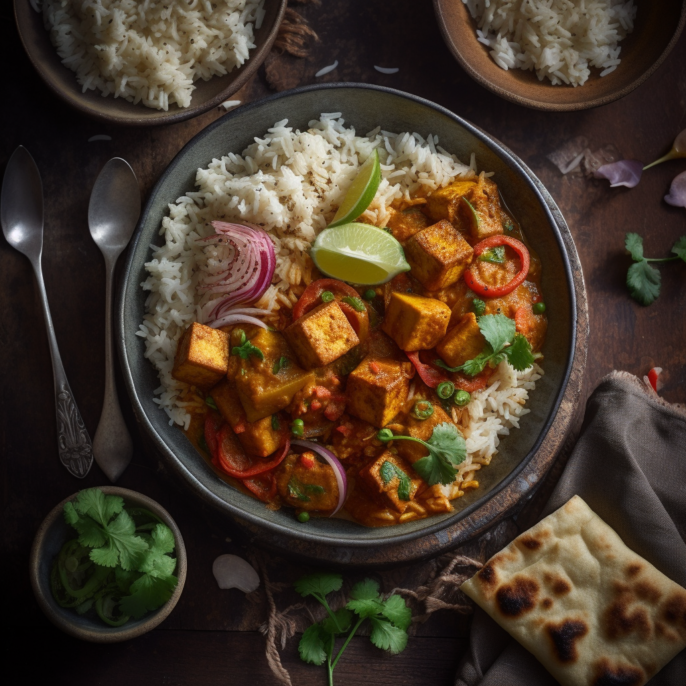 Réconfortant curry de légumes et tofu