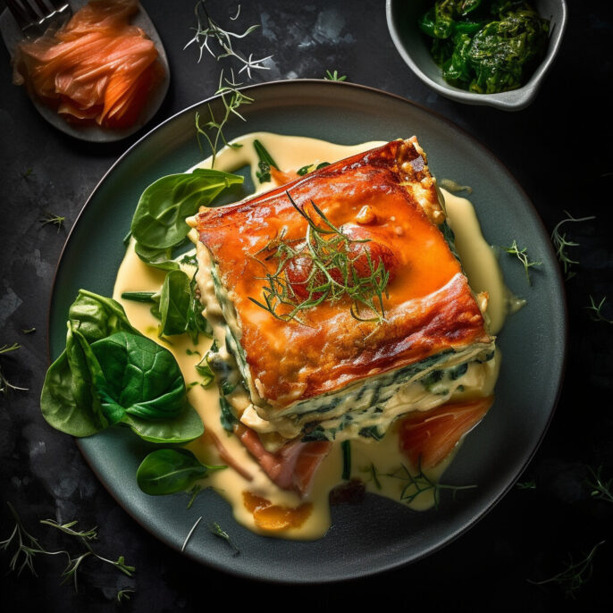 Fameuse lasagne de saumon aux épinards