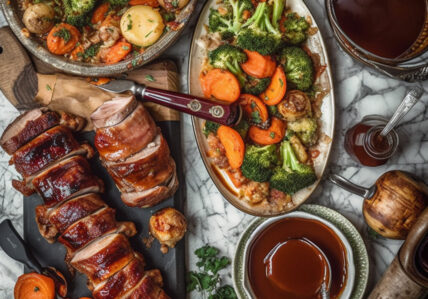 Filet de porc au bacon et sauce BBQ maison