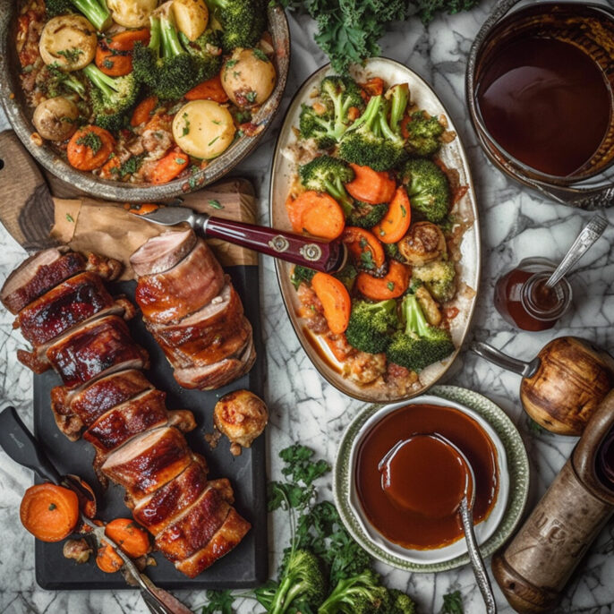 Filet de porc au bacon et sauce BBQ maison