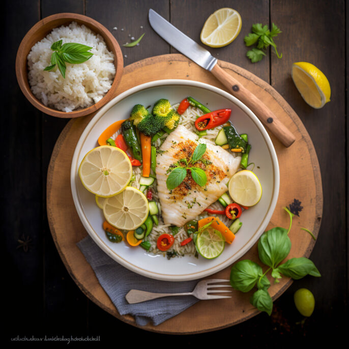 Filet de sole citronné et petits légumes