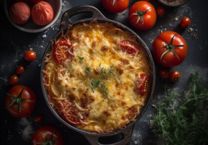 Lasagne aux poulet grillé et tomates séchées