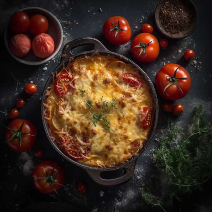 Lasagne aux poulet grillé et tomates séchées