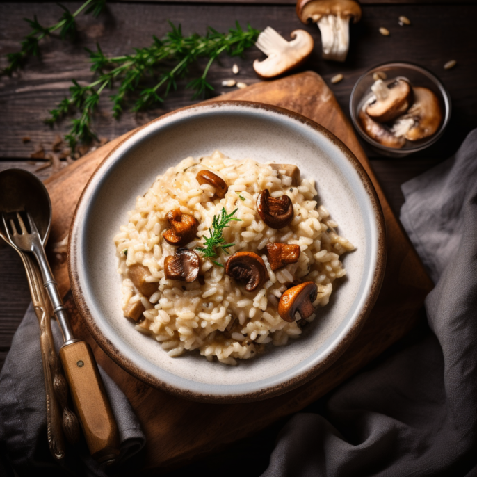 Le parfait risotto aux champignons sauvages et parmesan