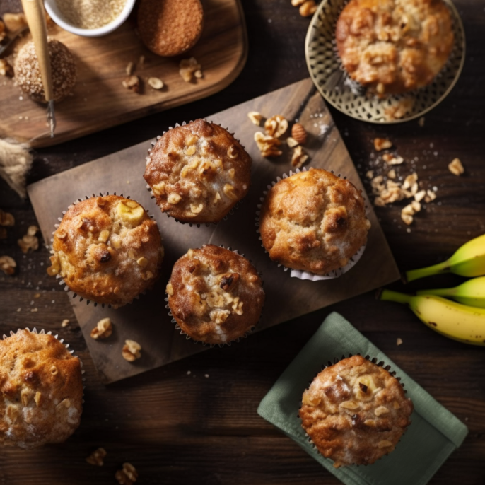 Muffins aux bananes (3 unités)