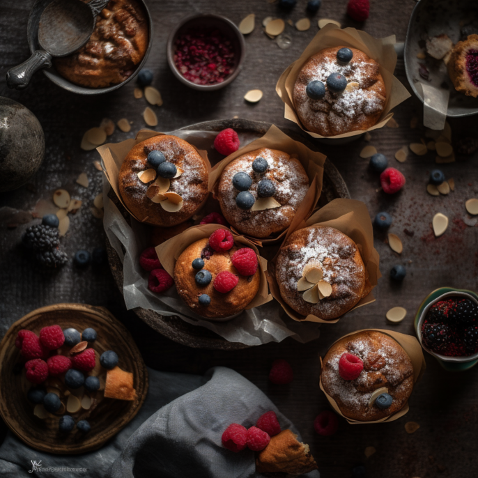 Muffins aux fruits des champs (3 unités)