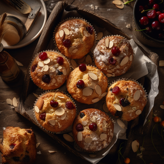 Muffins pomme et canneberges (3 unités)