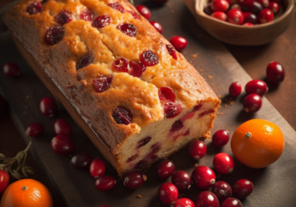 Pain-gâteau à l'orange et aux canneberges (3 unités)