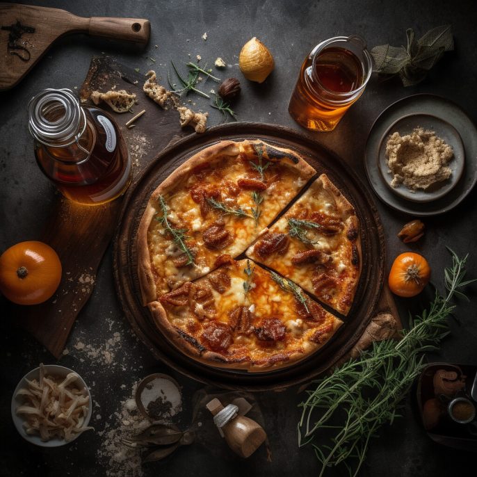 Pizza aux côtes-levées