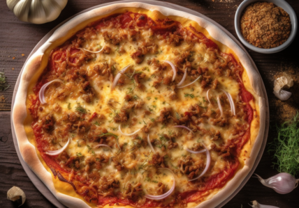 Pizza garnie bolognaise