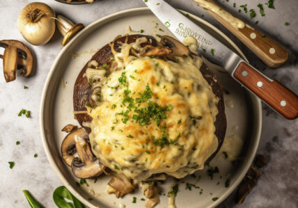 Portobello farci "steak-philly"