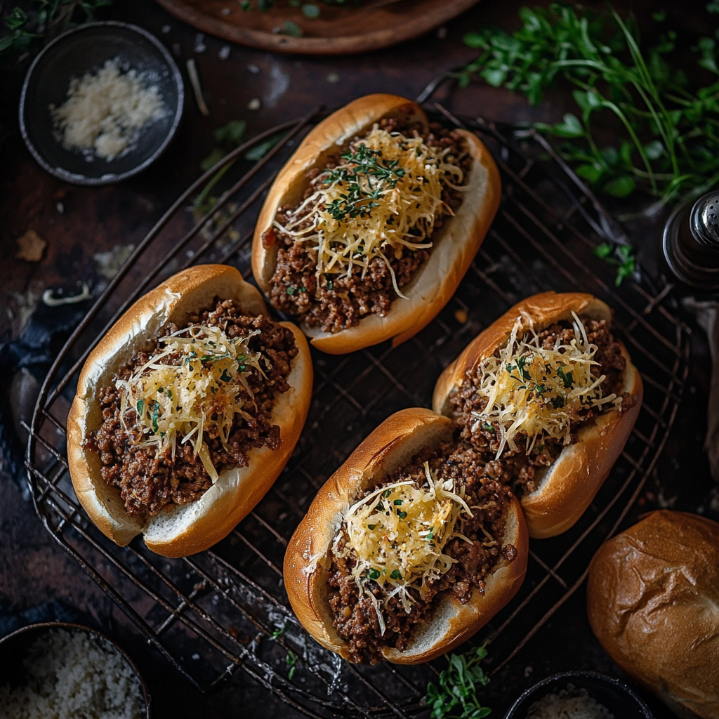 Ptit-pains farcis gratinés