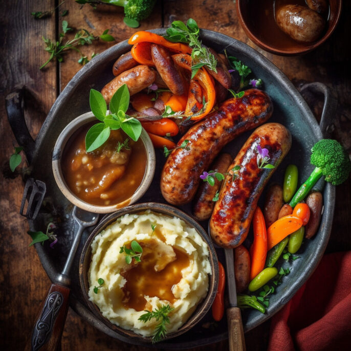Saucisses maison grillées au porc et à la dinde