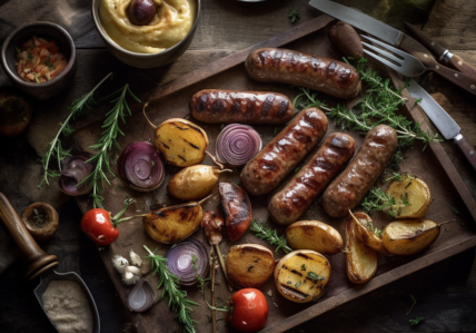 Saucisses tout-boeuf à l'oignon doux