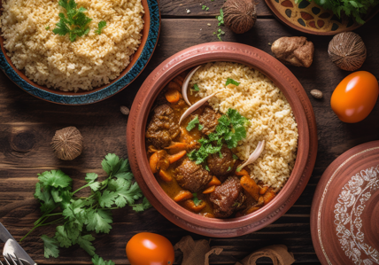 Tajine d'agneau korma