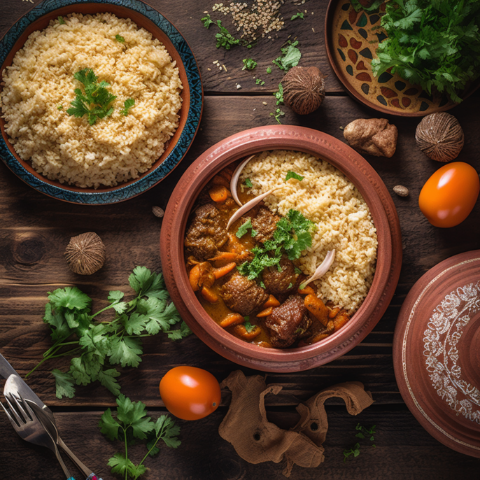 Tajine d'agneau korma
