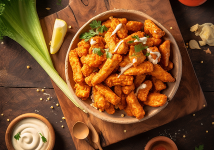 Tempeh croustillant "buffalo"