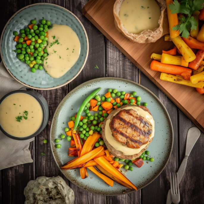 Tournedos de volaille grillé et sauce à la crème